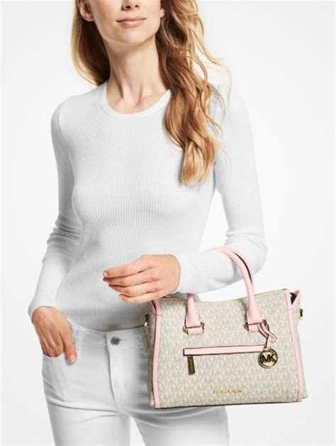 Carine Medium Logo Satchel .